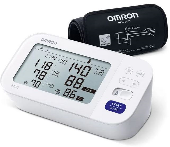 Tlakoměr OMRON M6 Comfort s AFib a intelli manžetou